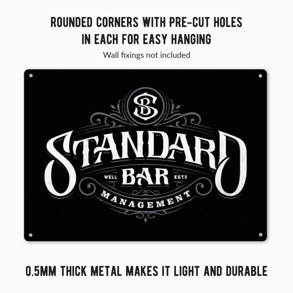 Personalised BBQ Bar Sign Purple Print House