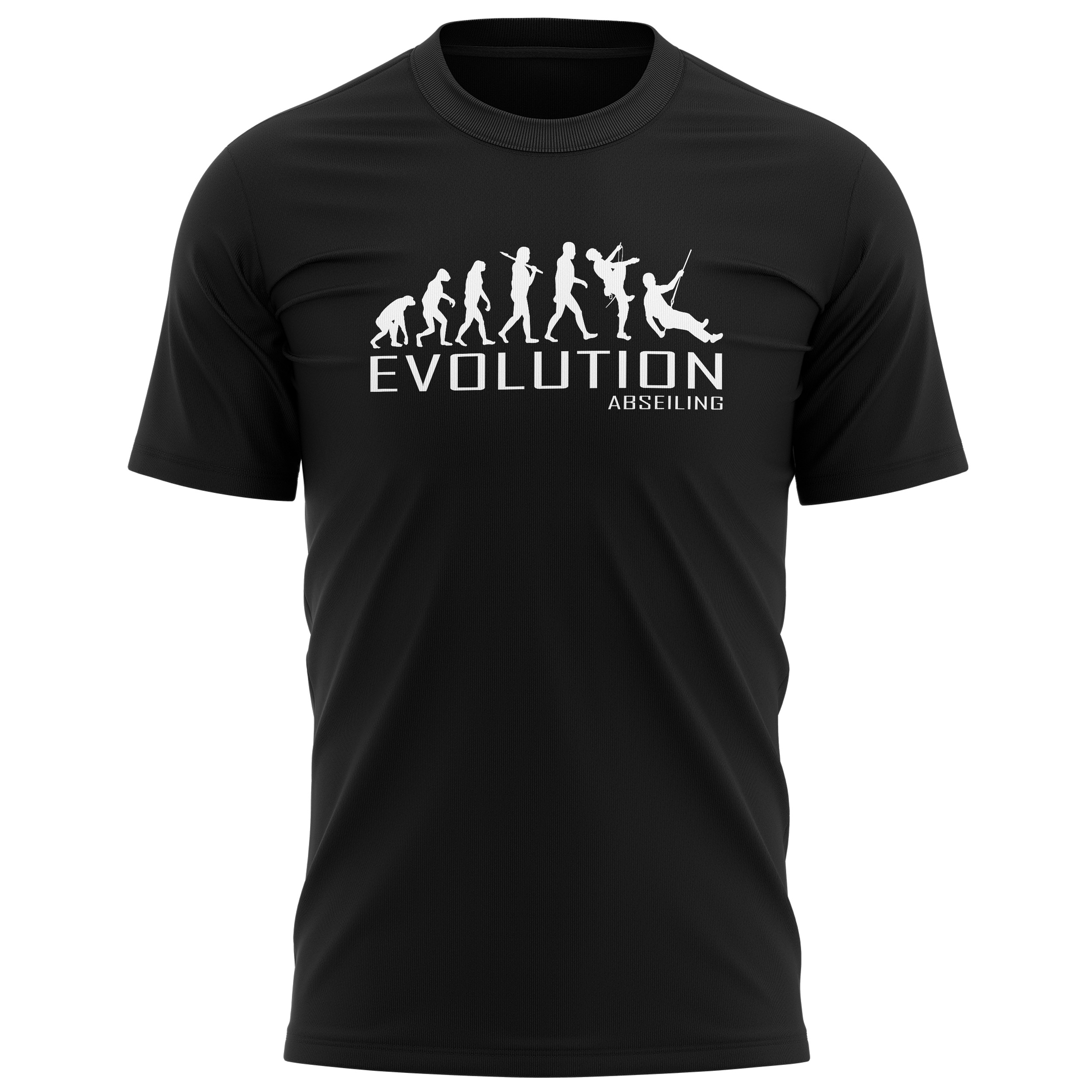 Evolution T Shirts For Men Abseiling Mens T Shirt - Purple Print House