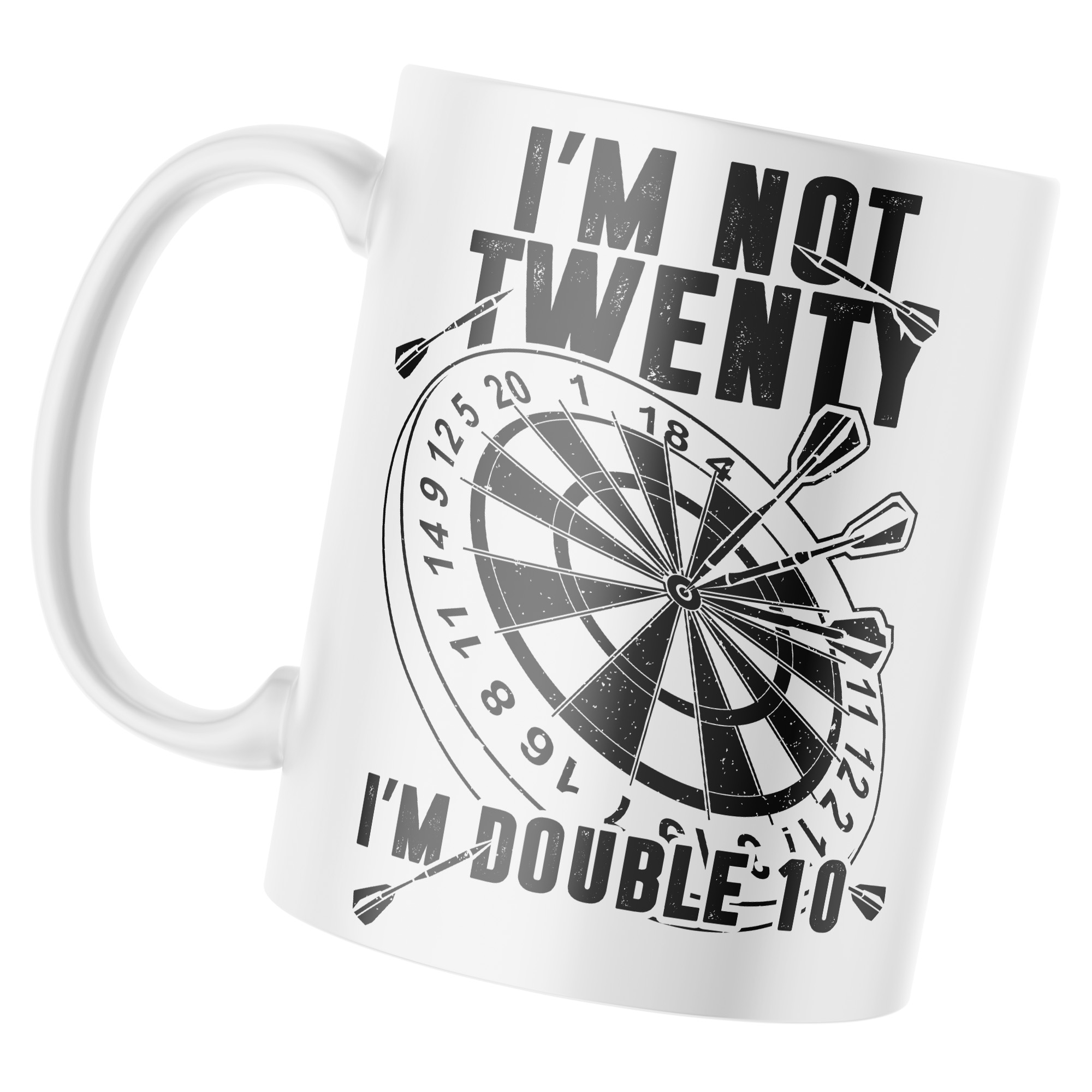 20th Birthday Darts Mug Mens Purple Print House