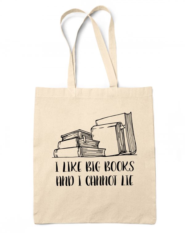 I Like Big Books And I Cannot Lie Tote Bag Unisex Purple Print House