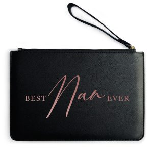 Best Nan Ever Clutch Bag Womens Best Nan Ever Clutch Bag Womens Clutch Bags Purple Print House