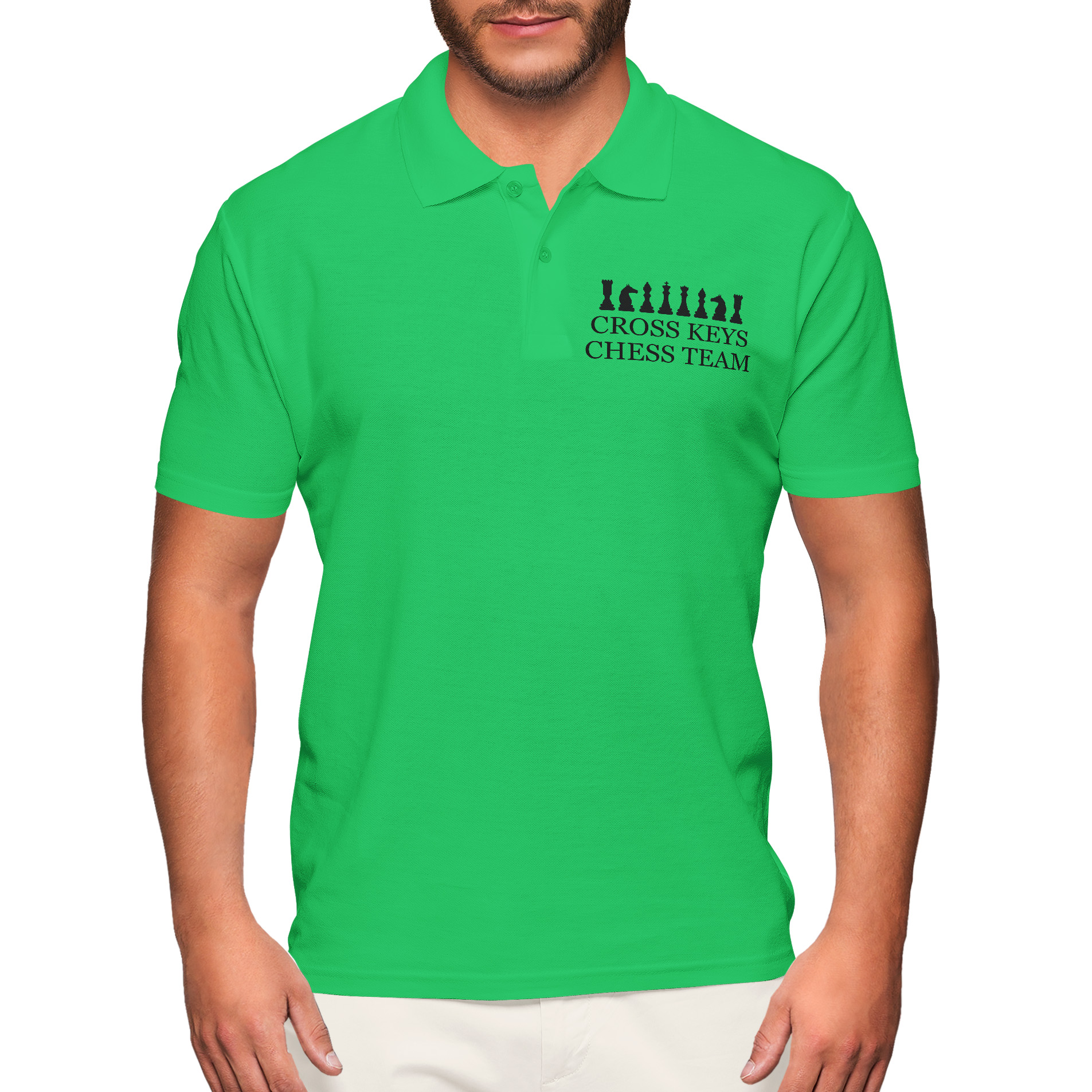 Chess Team Polo Shirt Mens Purple Print House