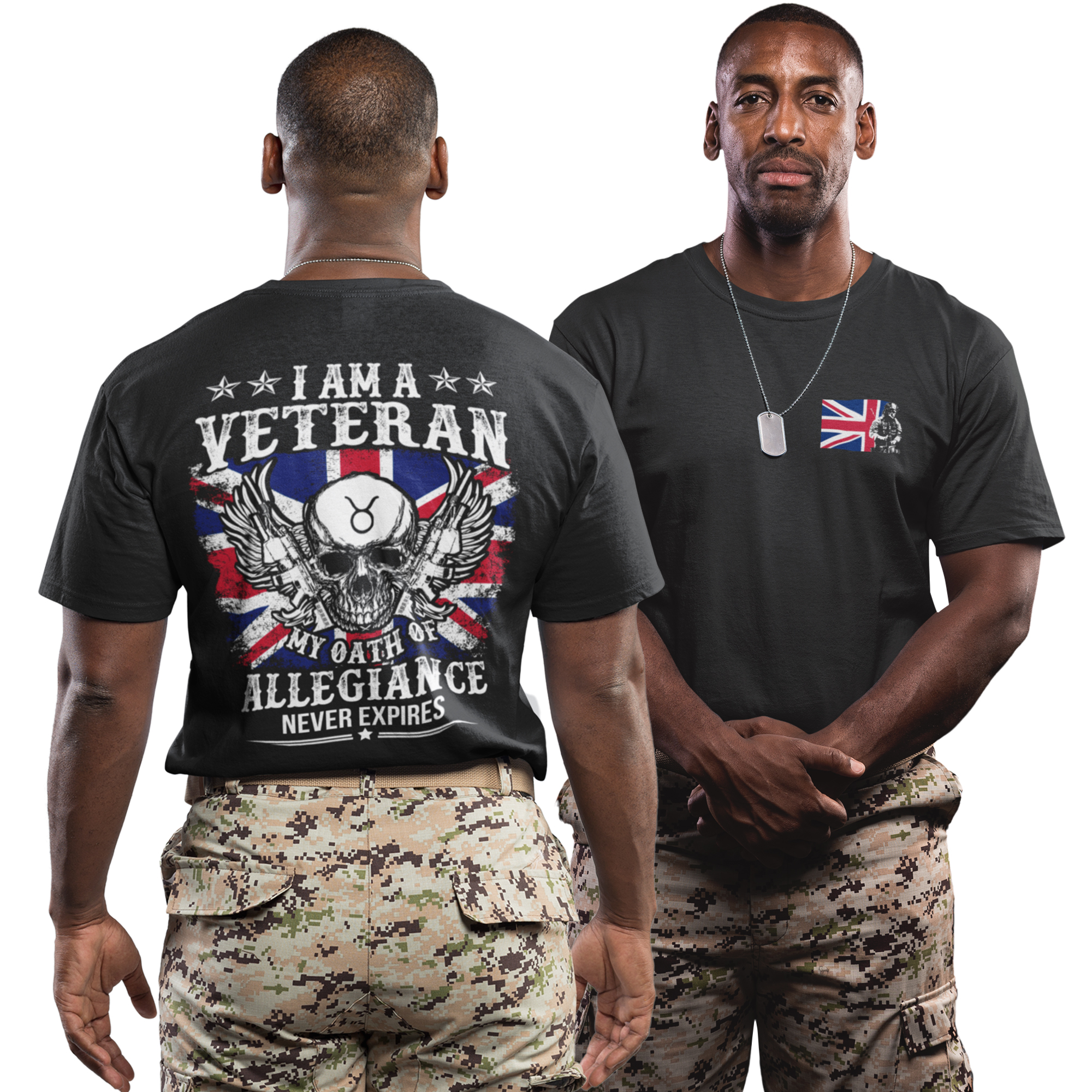 T-shirt Homme Militaire Américain "Vétéran", Titre Gagné... - Plusieurs Tailles S à 4XL