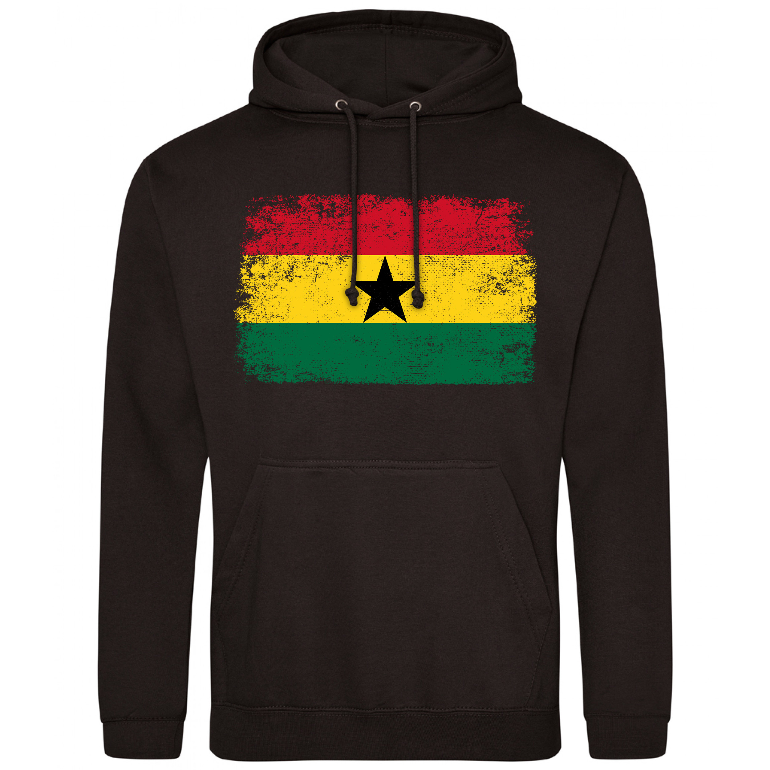 Ghana Flag Hoodie Mens Purple Print House