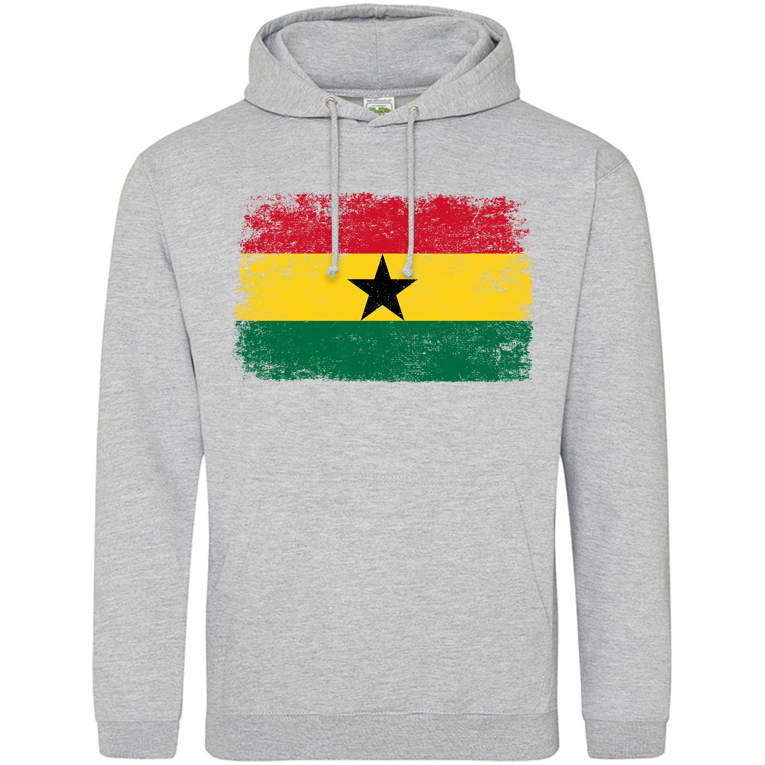 Ghana Flag Hoodie Mens Purple Print House