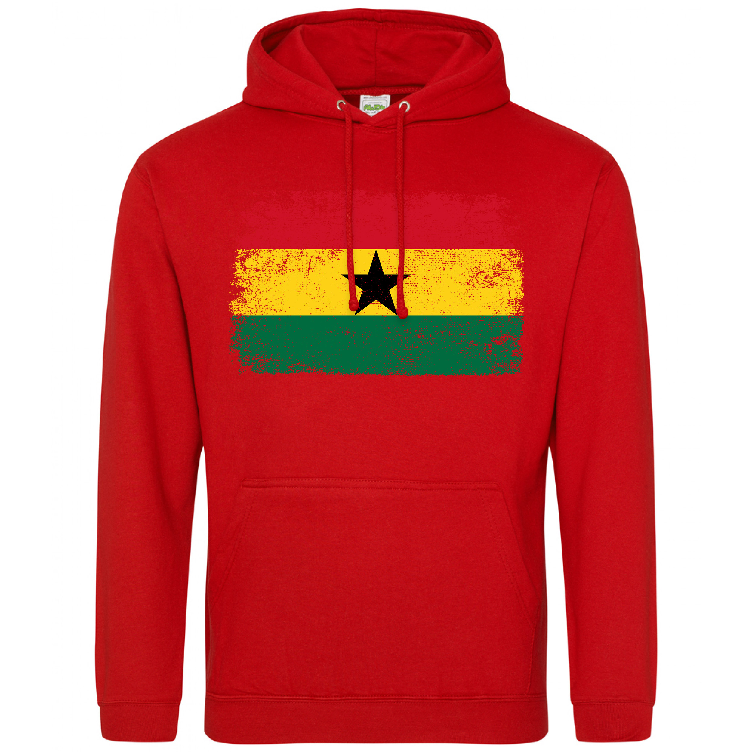 Ghana Flag Hoodie Mens Purple Print House