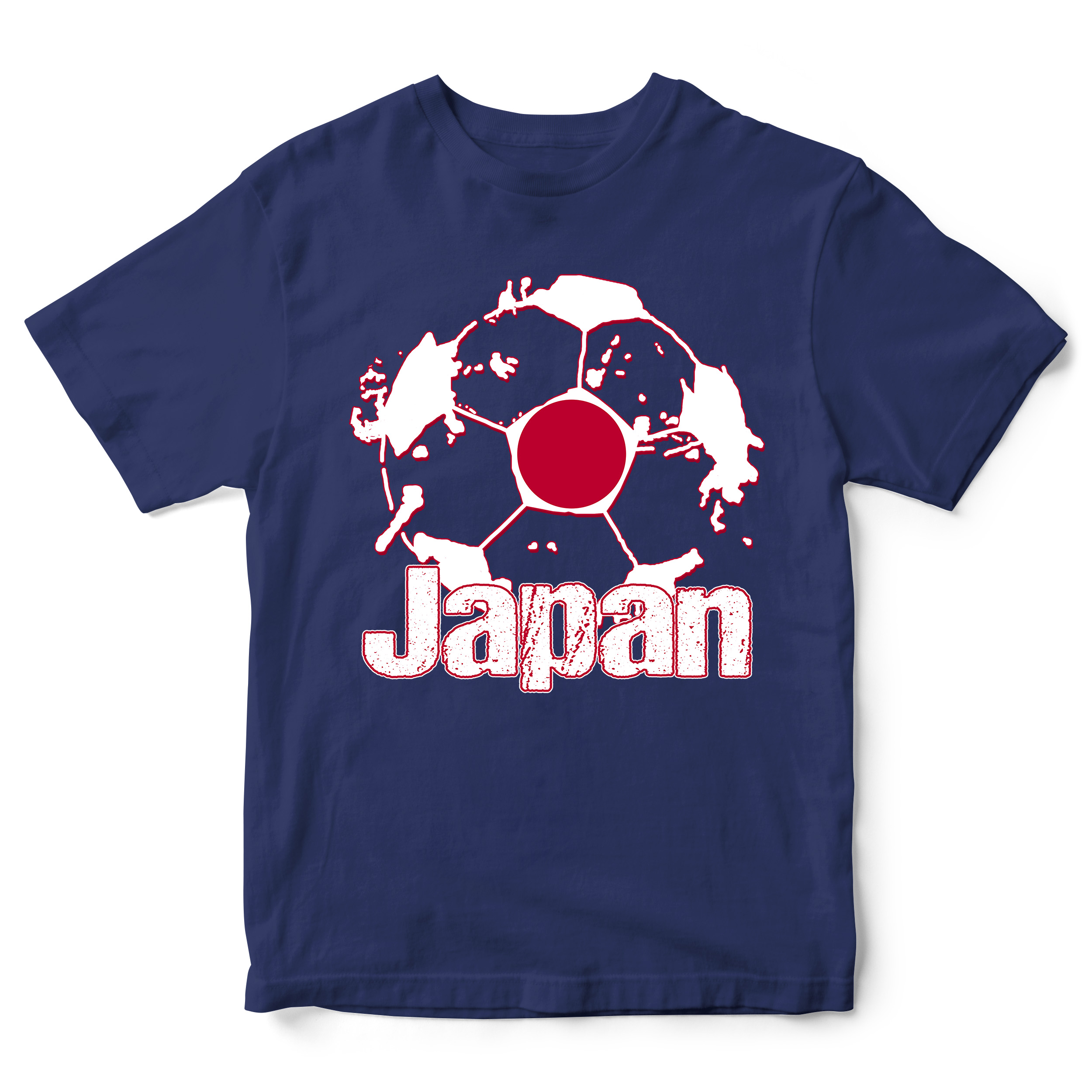 Japan Flag Football T Shirt Kids Purple Print House