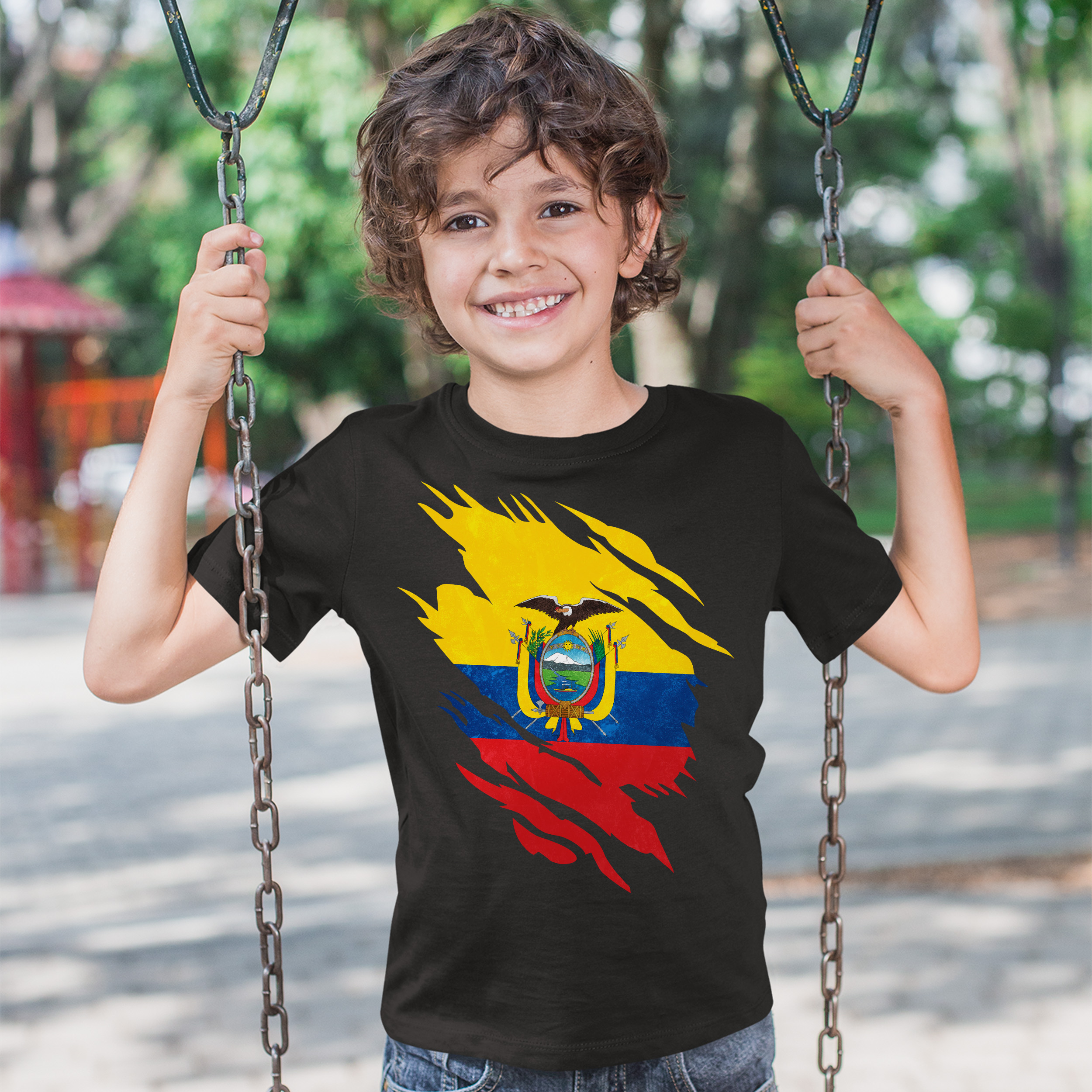 Puerto Rico Torn Flag Hoodie - Strong Proud Fleece Hooded Sweatshirt For Toddlers & Youth