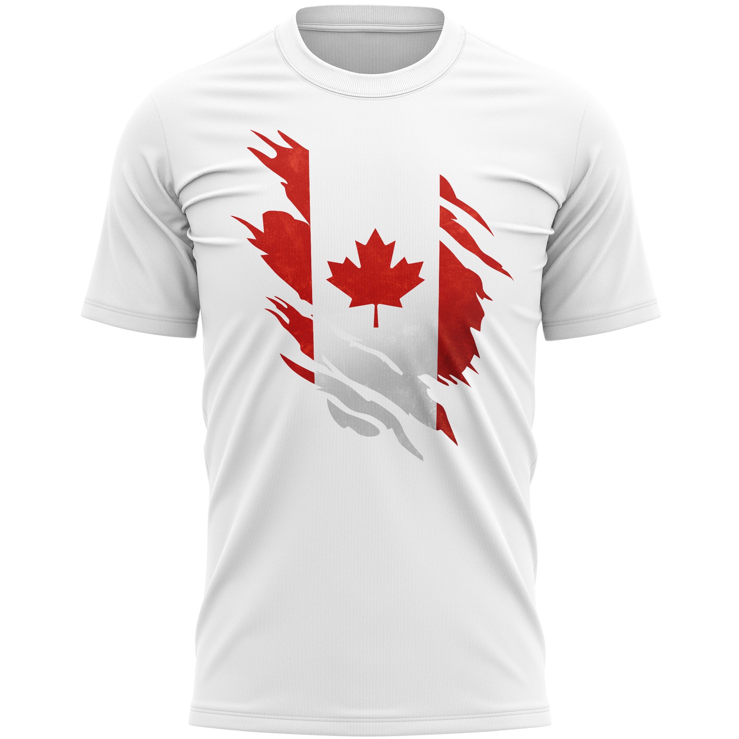 Canada Torn Flag T Shirt Mens Purple Print House