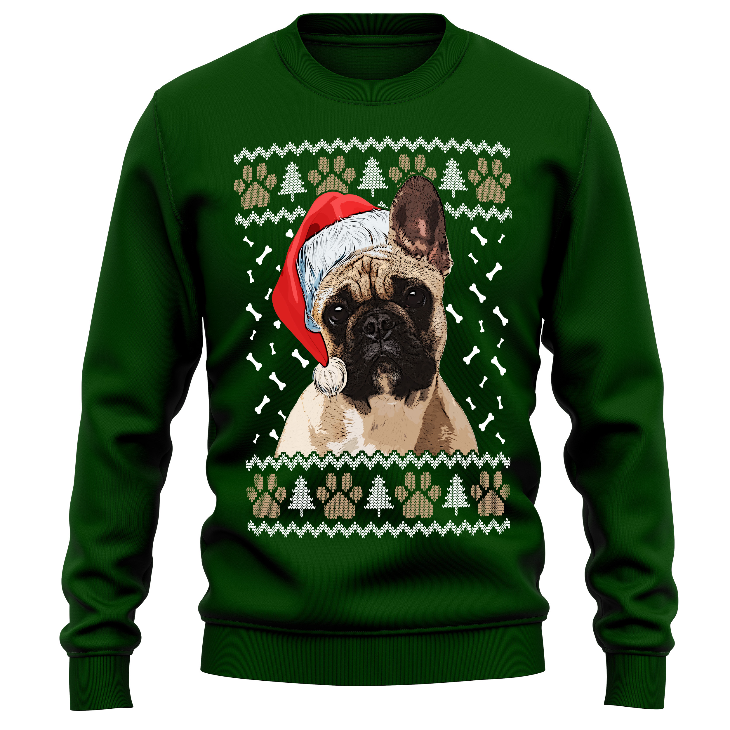 French Bulldog Christmas Sweatshirt - Unisex Festive Wear