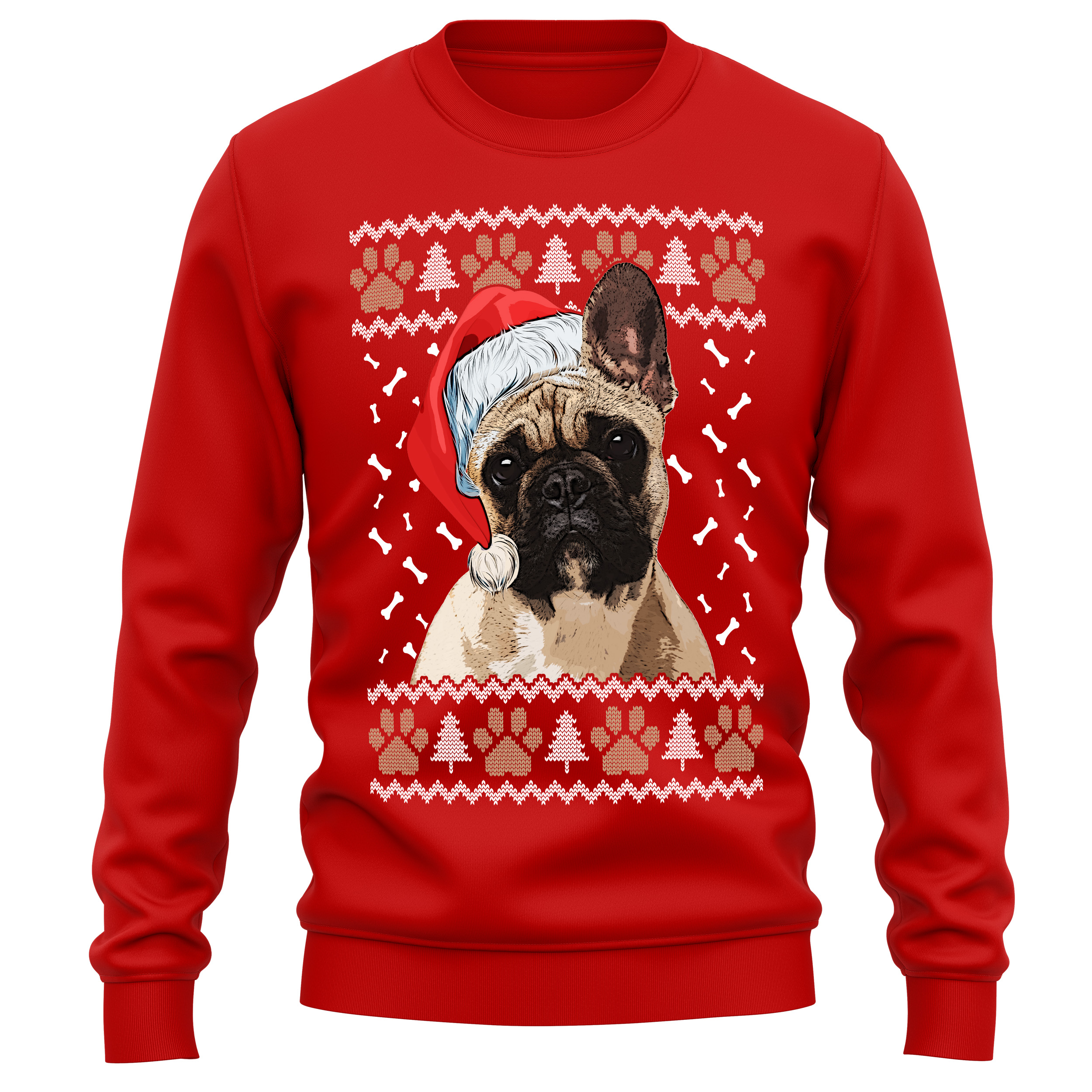French Bulldog Christmas Sweatshirt - Unisex Festive Wear