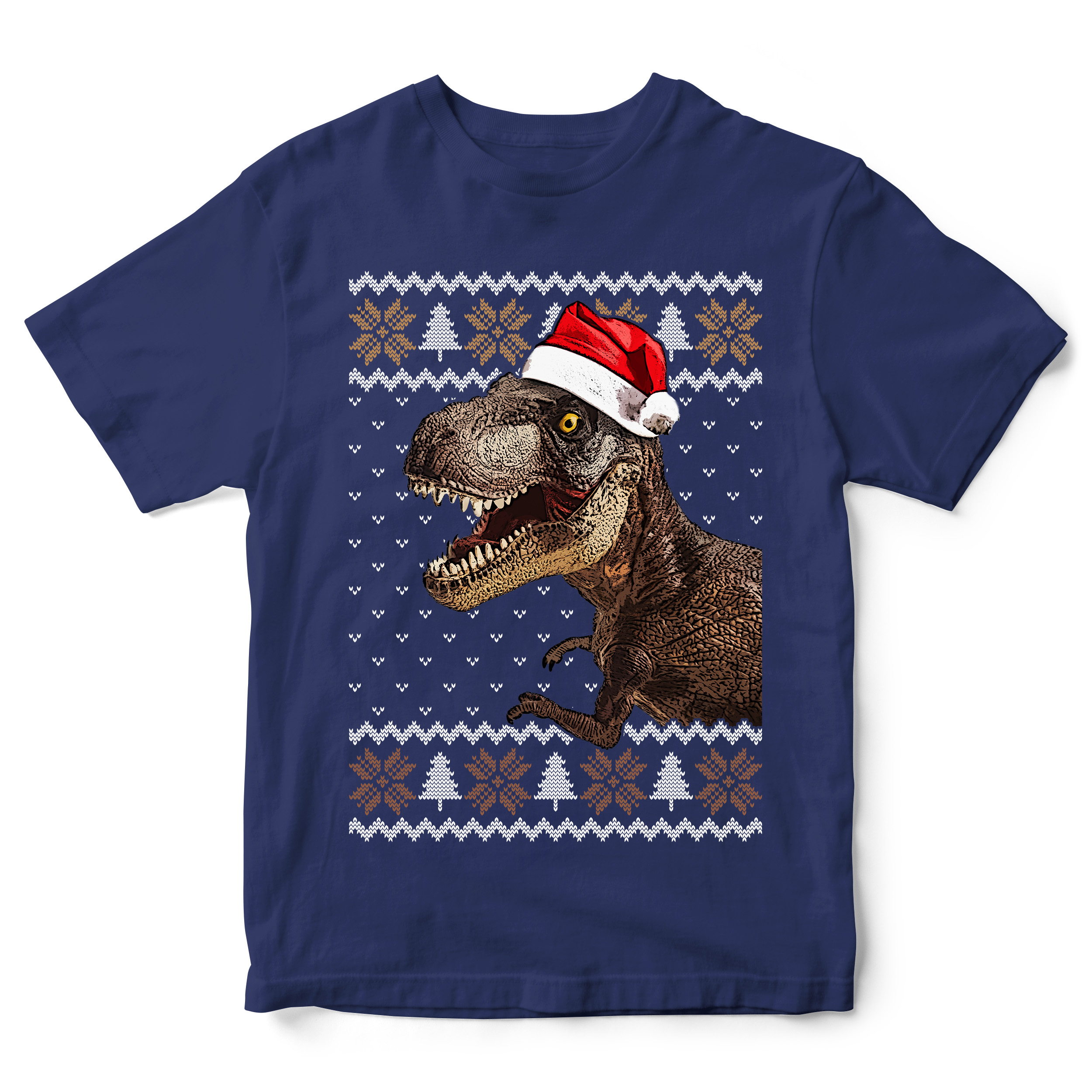 T-shirt Garçon Dinosaure Noël - Taille 1.5-2 Ans - Occasion Très Bon état