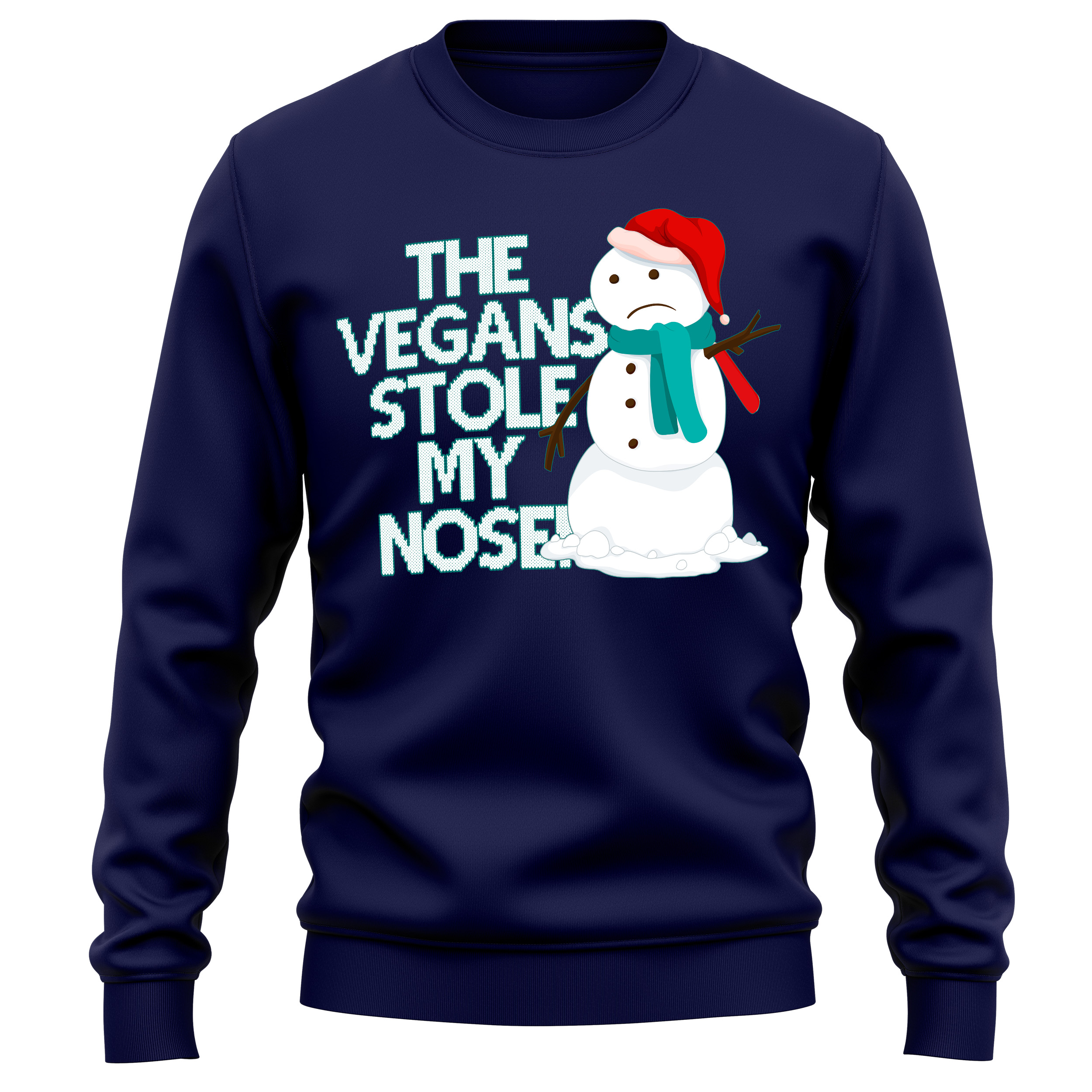 The Vegans Stole My Nose Sweatshirt Unisex Purple Print House