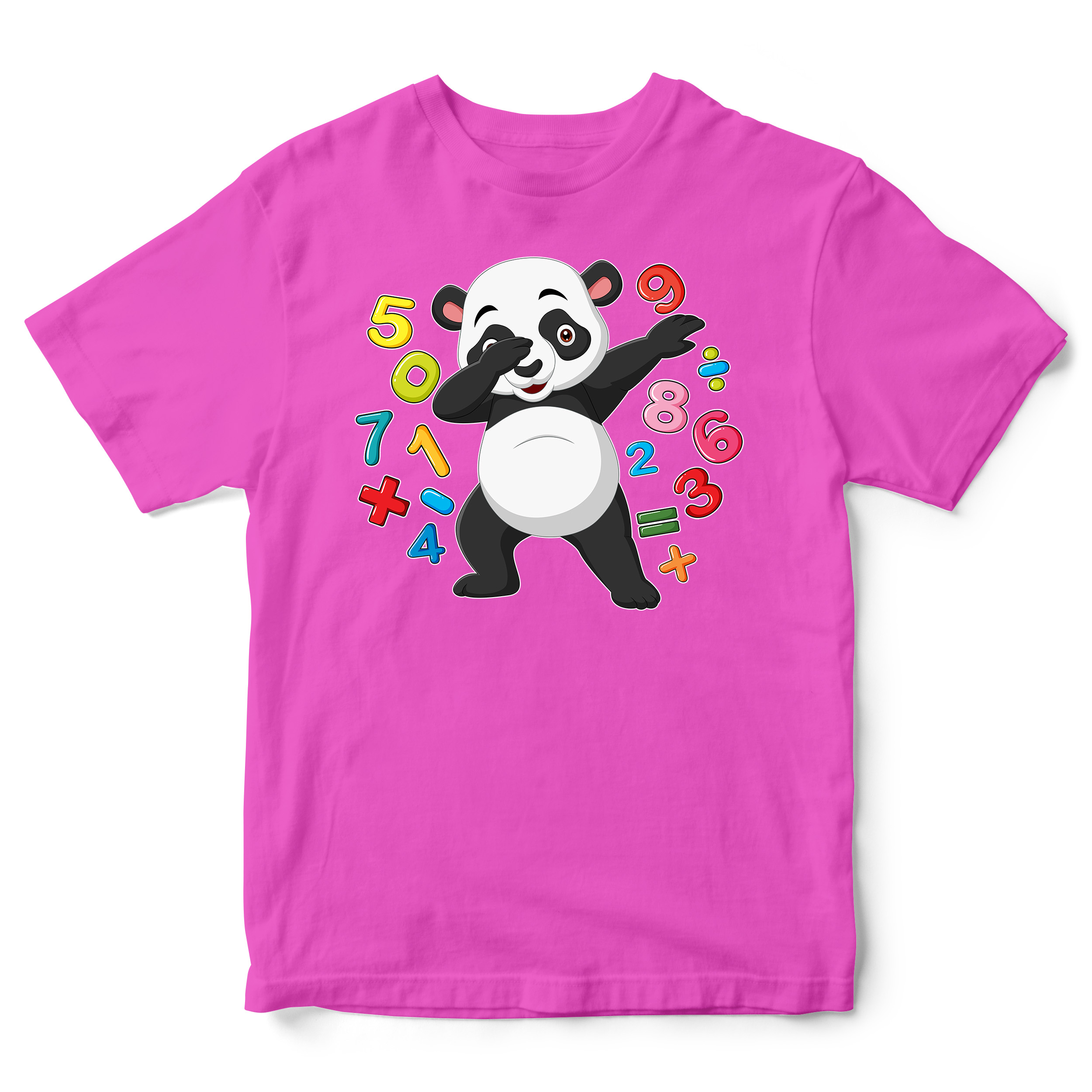 Panda Numbers Day T Shirt Kids - Purple Print House