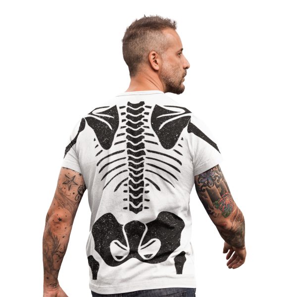 Skeleton Bones T shirt Men - Purple Print House