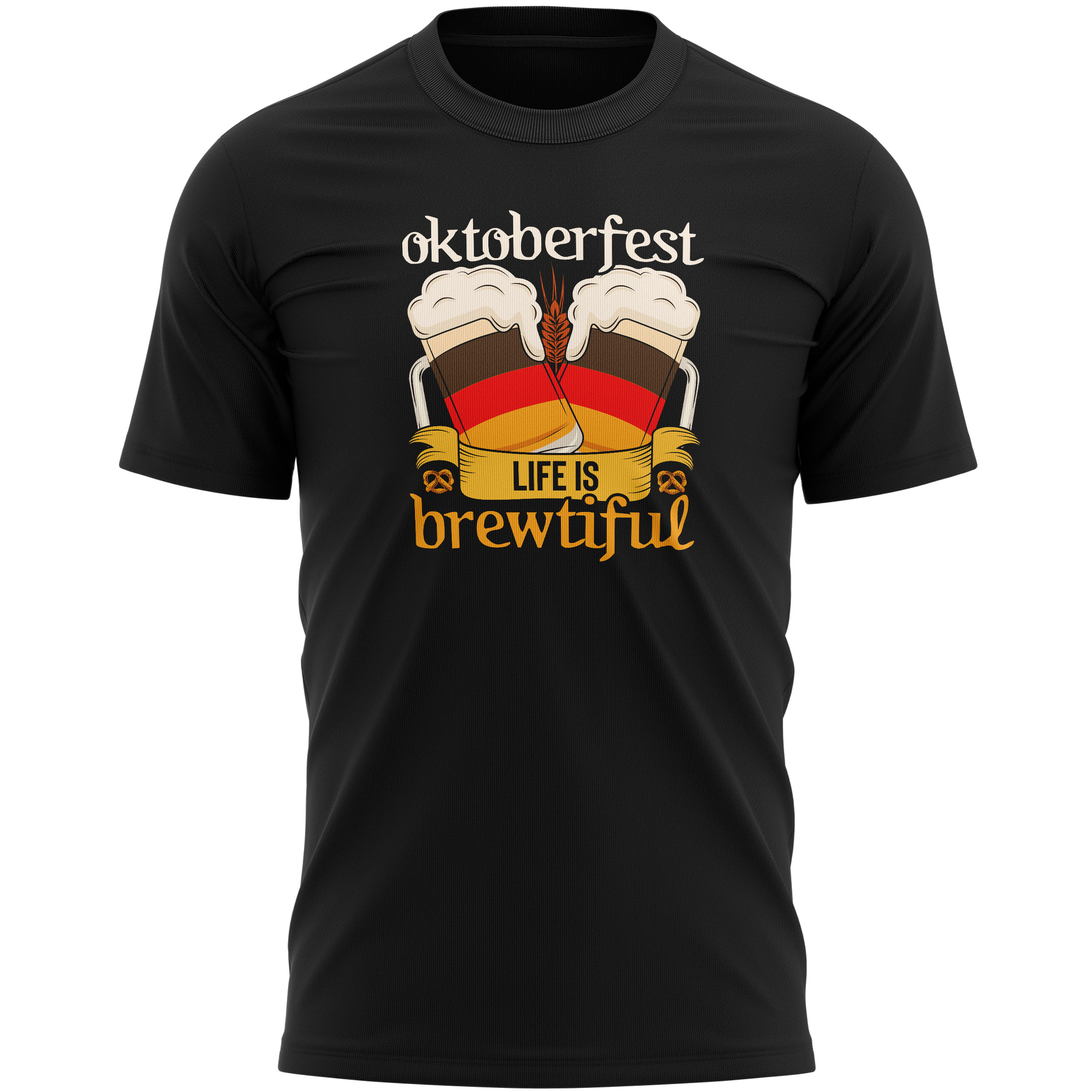 Hohololo Maglietta Oktoberfest Uomo | Con Testa Di Cervo, Maniche Corte, Cotone Morbido | Taglie S-XXL, Regalo Originale Per La Festa Della Birra