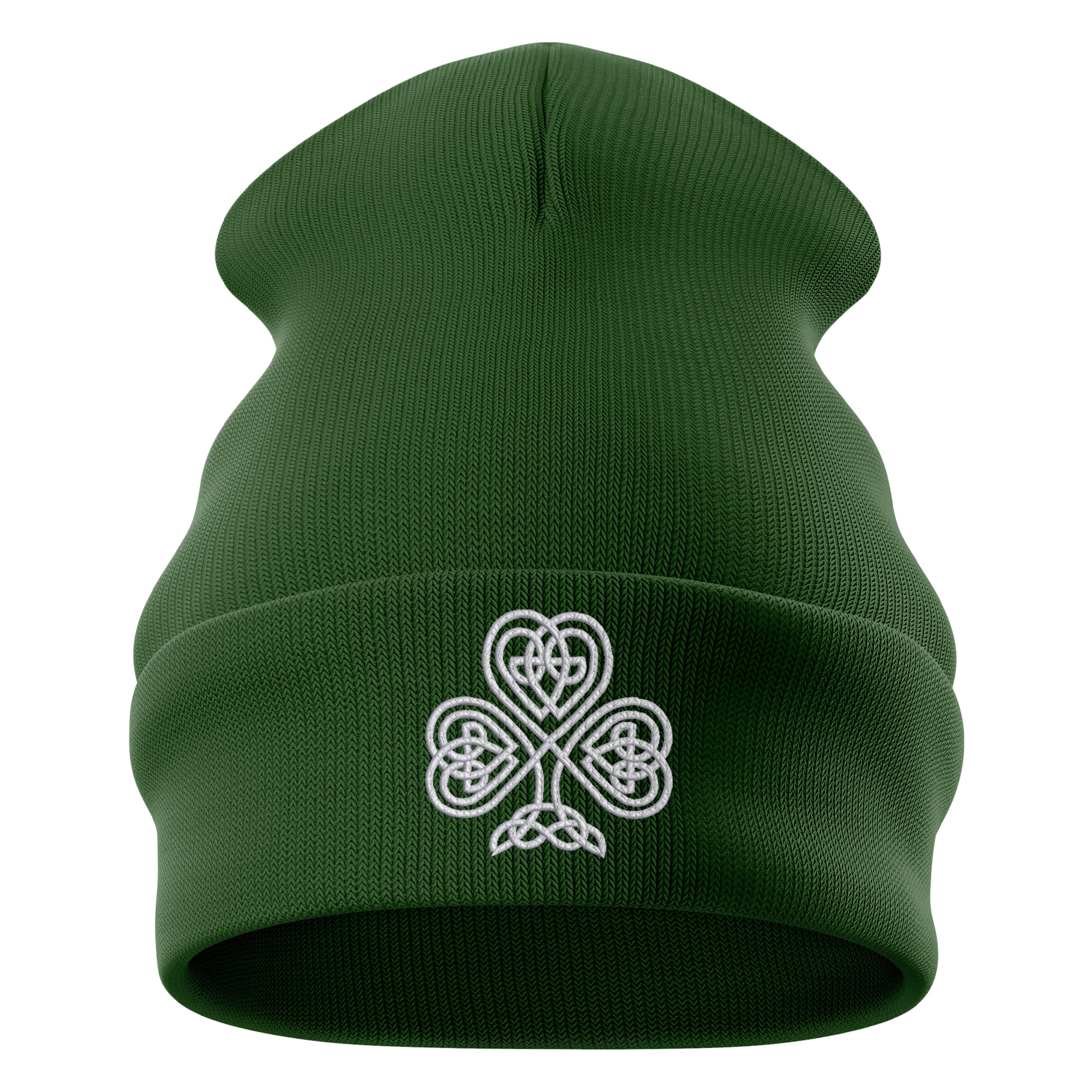 Ireland Shamrock Beanie Hat Men Purple Print House