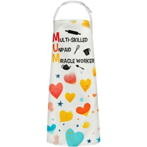 Mum Multi Skilled Unpaid Miracle Worker Apron Women Aprons Purple Print House