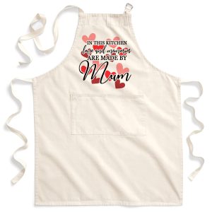 Love and Memories Are Made By Mum Apron Women Love and Memories Are Made By Mum Apron Women Aprons Purple Print House