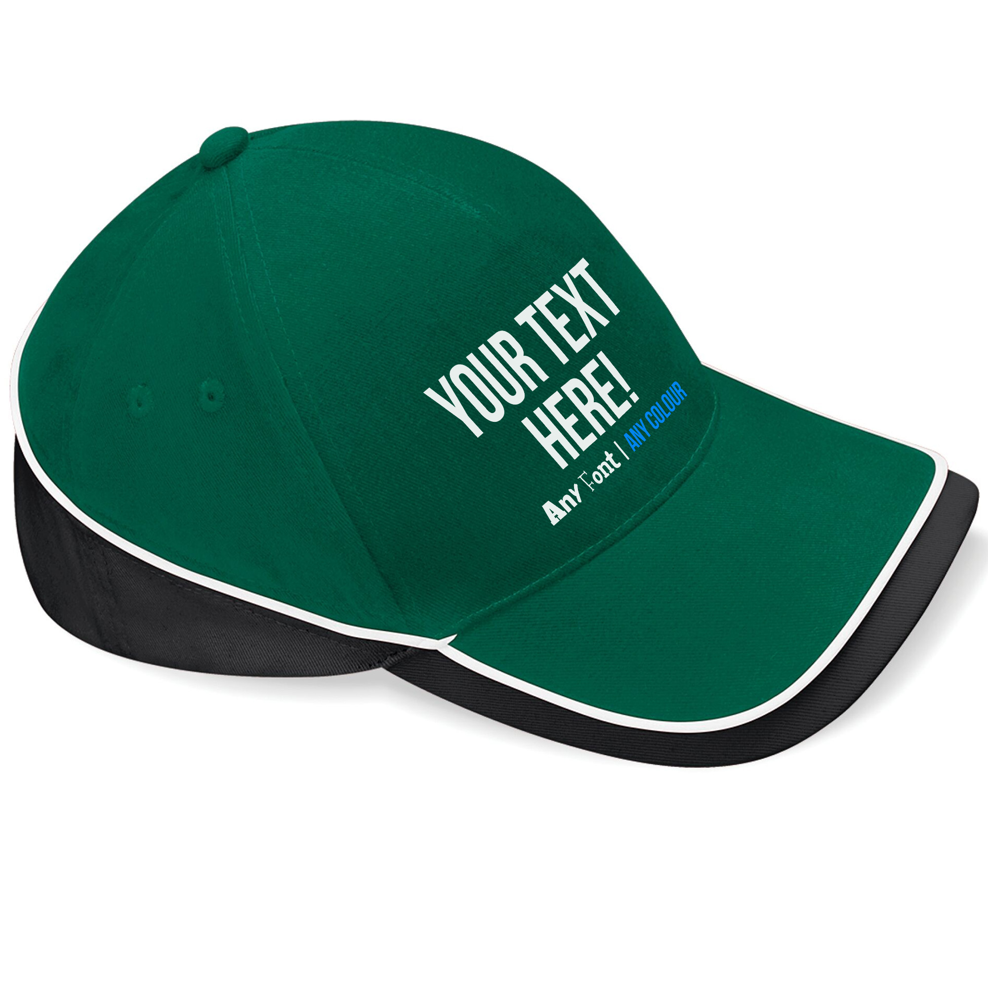 Custom Personalised Cap With Text & Image | £12.99
