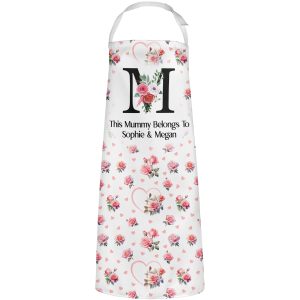 This Mummy Belongs To Apron Women Aprons Purple Print House