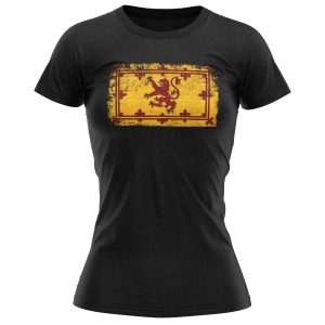 Scottish Coat Of Arms Badge T shirt Women National Pride Purple Print House