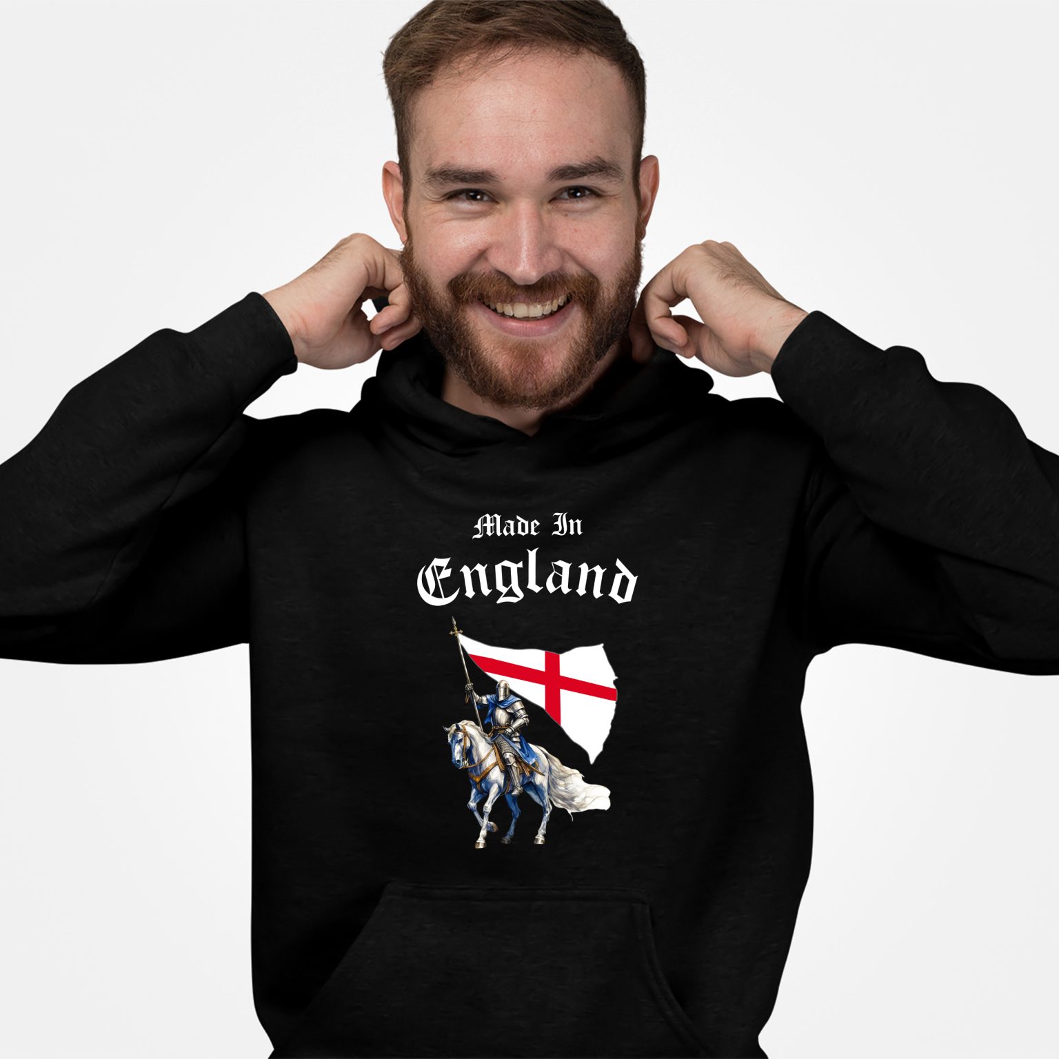 Made In England Hoodie Men Purple Print House