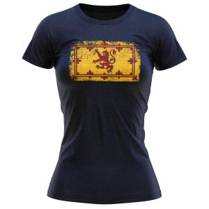Scottish Coat Of Arms Badge T shirt Women National Pride Purple Print House