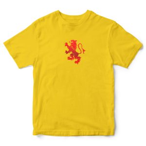 Red Glitter Scottish Lion Womens Baby Tees Women Patriotic Clothing Purple Print House