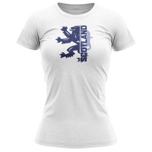 Scottish Rampant T shirt Women National Heritage Purple Print House