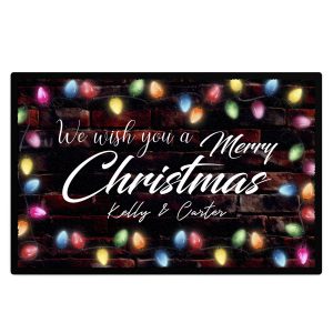 Wishing You A Merry Christmas Floor Mat Home & Kitchen Wishing You A Merry Christmas Floor Mat Home & Kitchen Christmas Home Decor Purple Print House