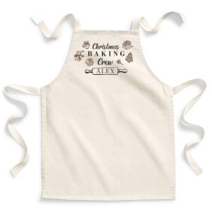 Personalised Christmas Baking Crew Kids Apron Kids Personalised Christmas Baking Crew Kids Apron Kids Aprons Purple Print House