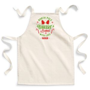 North Pole Baked With Love Kids Apron Kids North Pole Baked With Love Kids Apron Kids Aprons Purple Print House