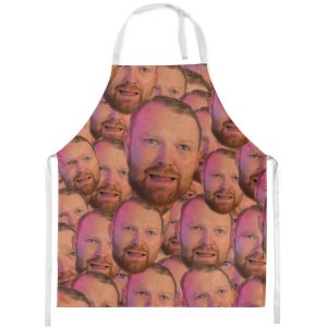 Personalised Face All Over Apron Unisex Personalised Face All Over Apron Unisex Aprons Purple Print House