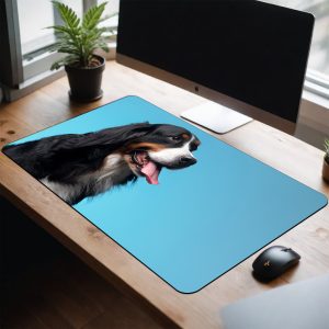 Custom Dog Mouse Mat Home Gamer Mouse Mats Purple Print House