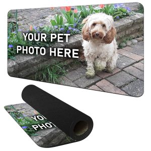 Custom Dog Mouse Mat Home Gamer Mouse Mats Purple Print House
