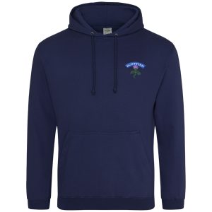 Embroidered Scottish Thistle Hoodie Men Adult Hoodies Purple Print House