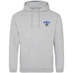 Embroidered Scottish Thistle Hoodie Men Adult Hoodies Purple Print House