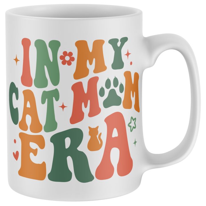 Custom Cat Mug In My Cat Mum Era Personalised Cats Name Paw Prints Tea Coffee Cup Custom Cat Mug In My Cat Mum Era Personalised Cats Name Paw Prints Tea Coffee Cup Cat Gifts Purple Print House