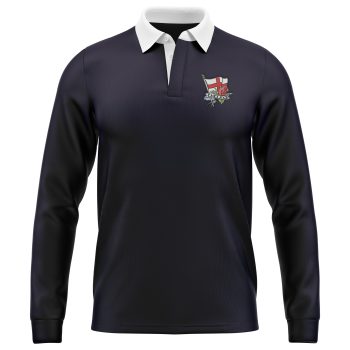 Maillot de rugby manches longues brodé dos fauve - Serge Blanco