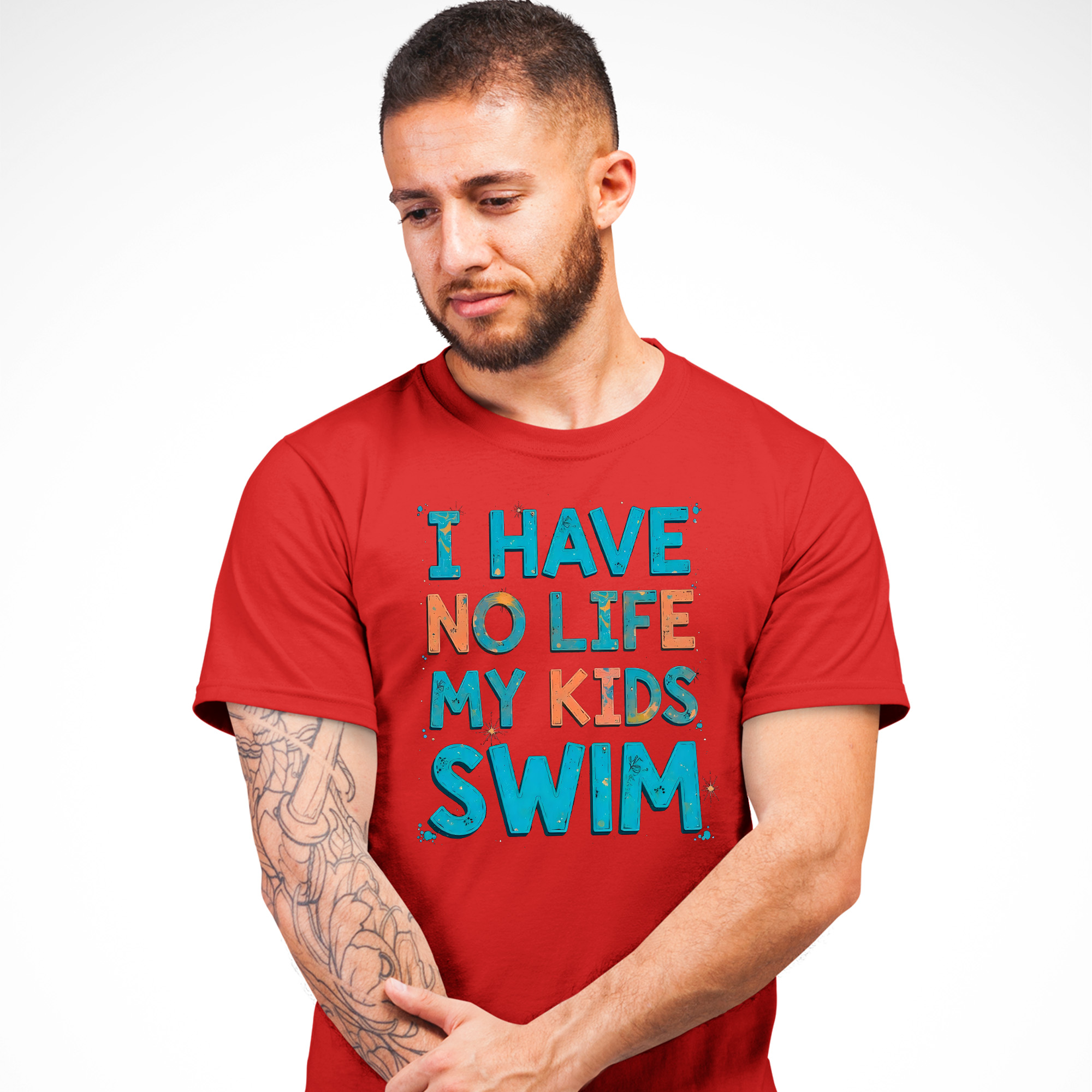 Funny Swim Parent T-Shirt | I Have No Life My Kids Swim