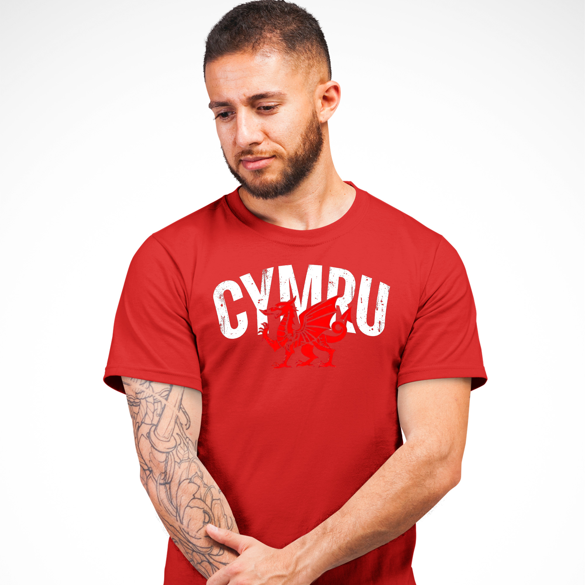 Welsh Dragon T Shirt Cymru Rugby Football Fan Gift