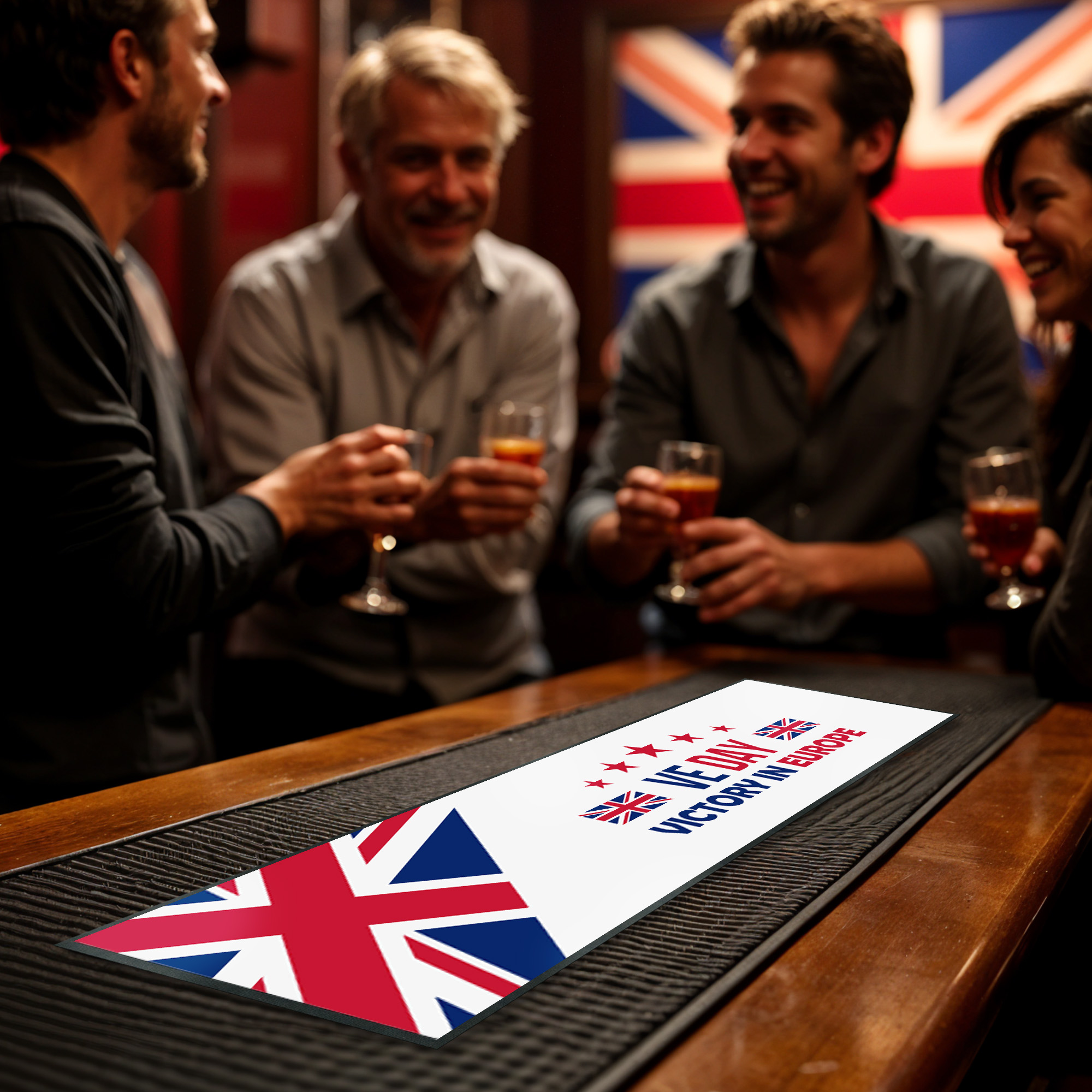 VE Day Union Jack Bar Runner - Victory in Europe Design