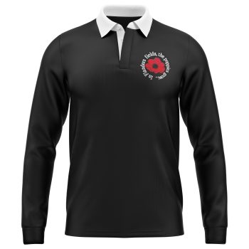 【POPPY】 GATHERED SLEEVE RUGBY SHIRT 7d51eec6947145fe8e8b958cec3953