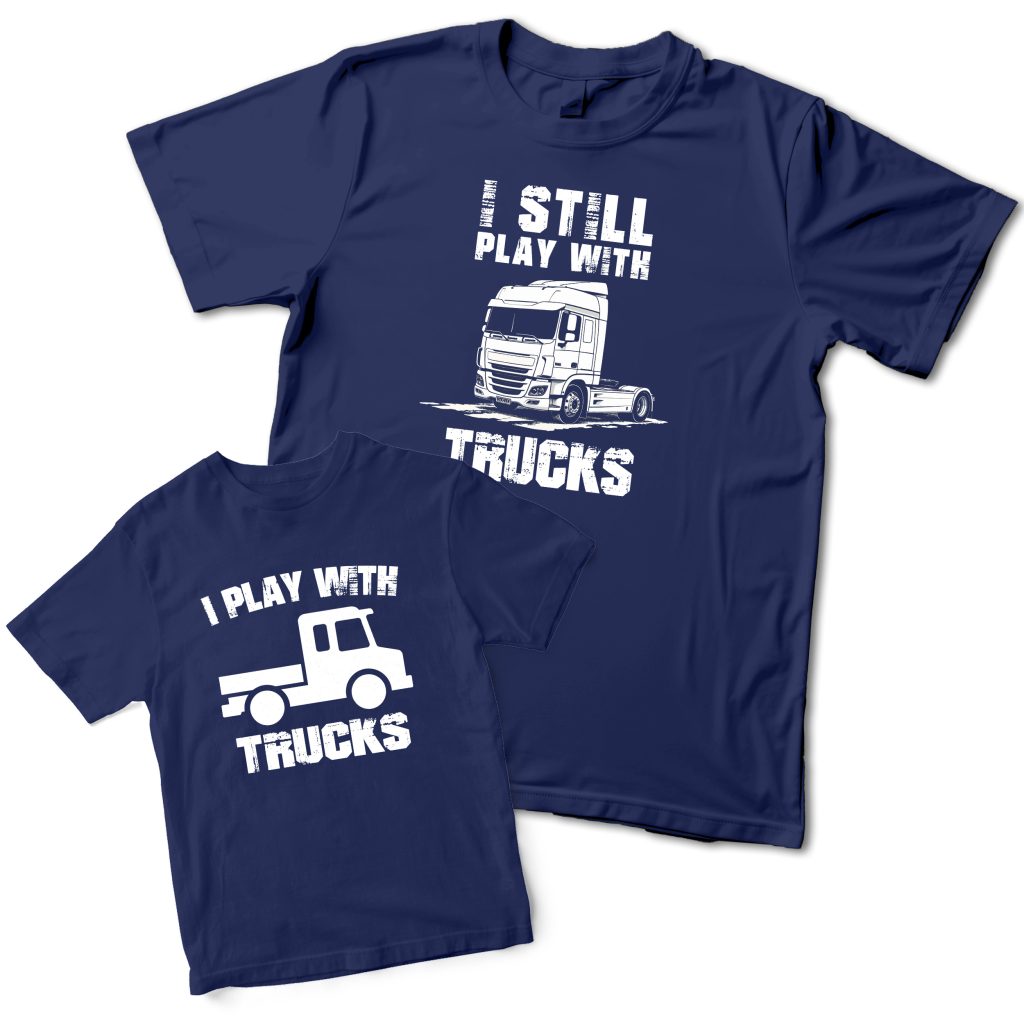 Matching Funny Fathers Day Baby T Shirt I Still Play With Trucks Gift for Dad Son Matching Funny Fathers Day Baby T Shirt I Still Play With Trucks Gift for Dad Son Baby Clothing Purple Print House