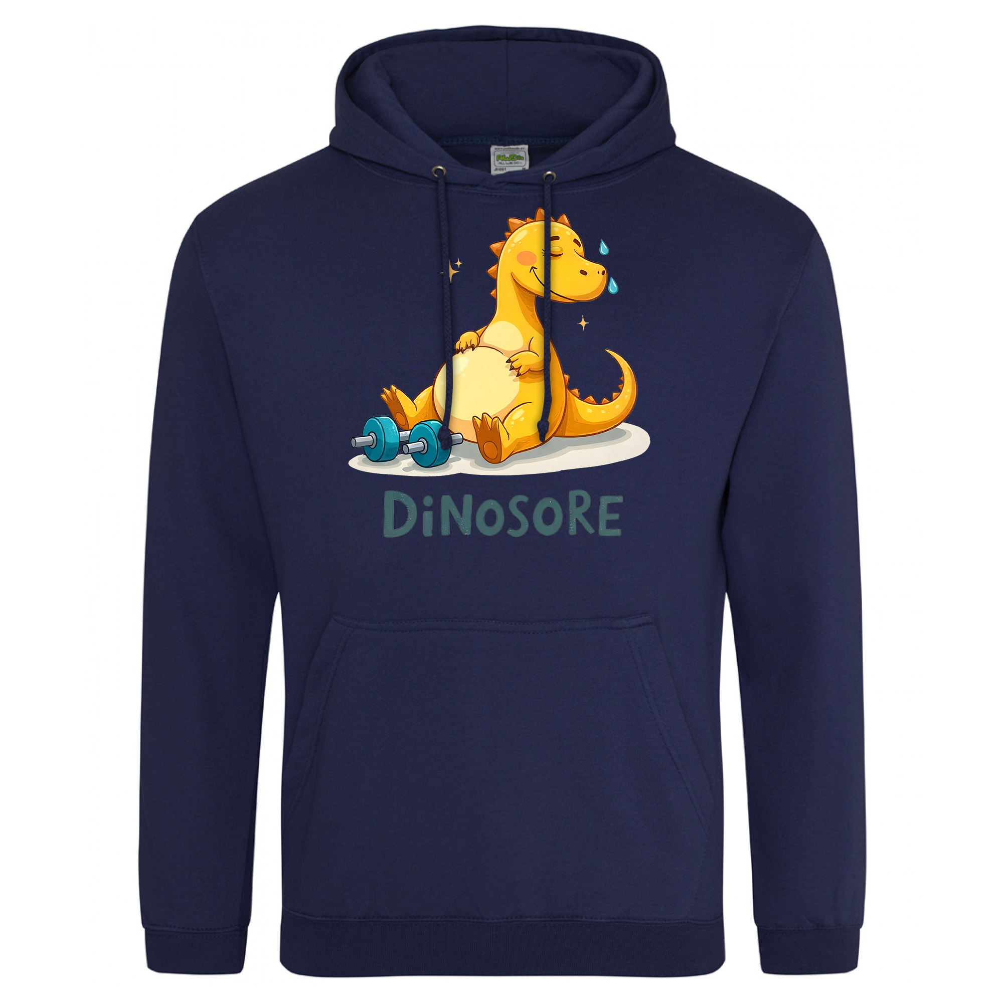 Gym Dinosaur Funny Hoodie - Dinosore Workout Top | UK Print
