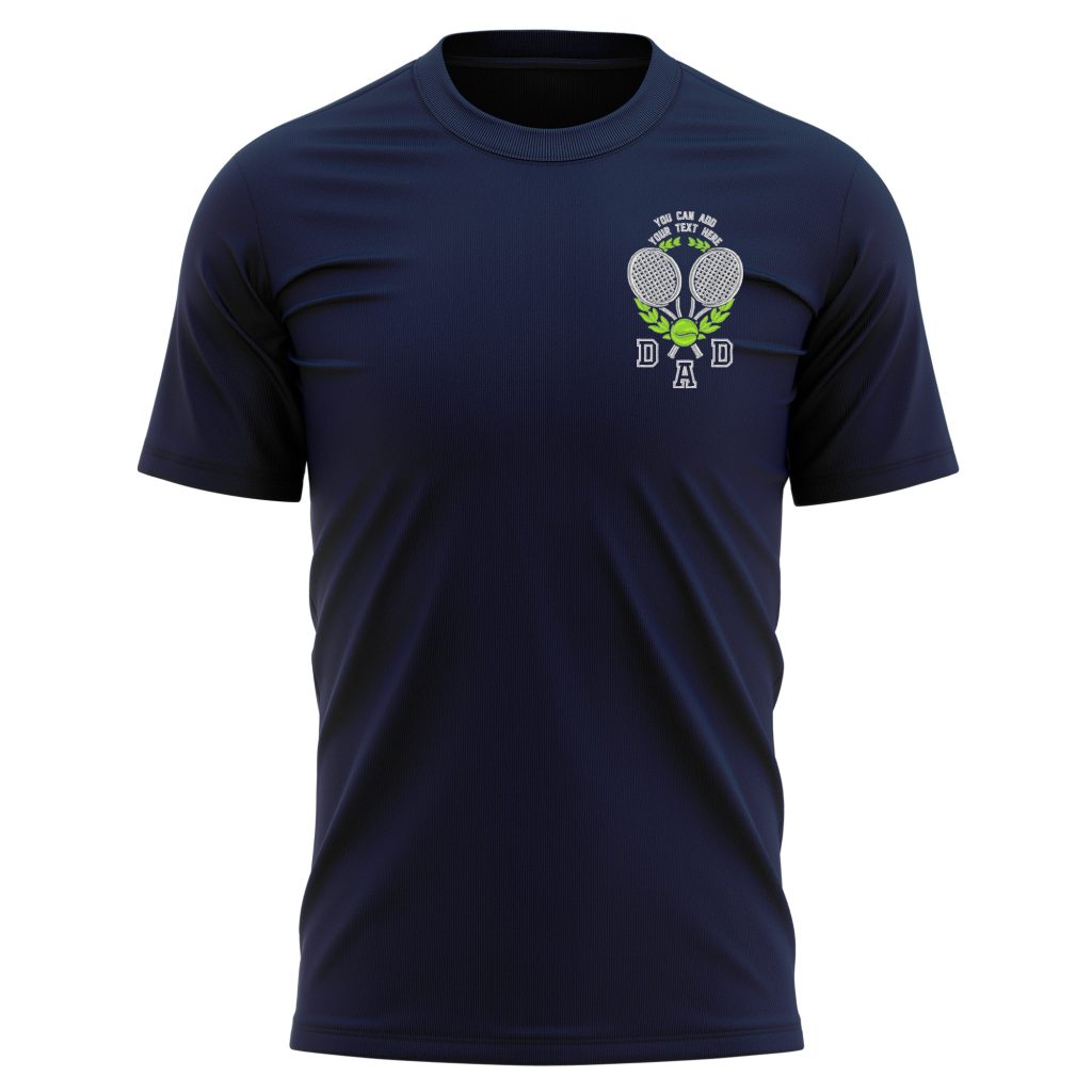 Personalised Embroidered Tennis Player Dad T Shirt Custom Tee for Fathers Day Personalised Embroidered Tennis Player Dad T Shirt Custom Tee for Fathers Day Father's Day Gifts Purple Print House