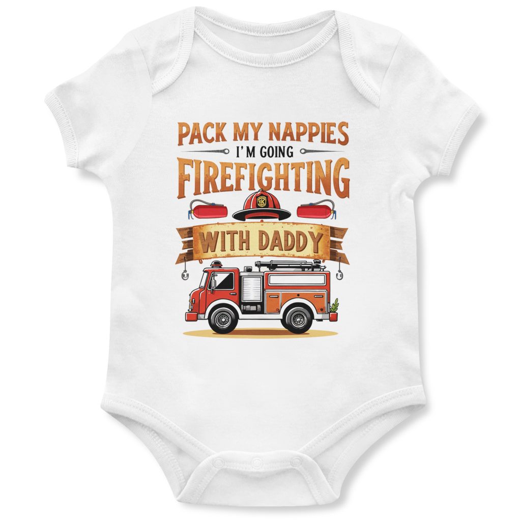 Funny Firefighting with Daddy Babygrow Pack My Nappies Baby Boys Girls Vest Funny Firefighting with Daddy Babygrow Pack My Nappies Baby Boys Girls Vest Babygrow Vests Purple Print House