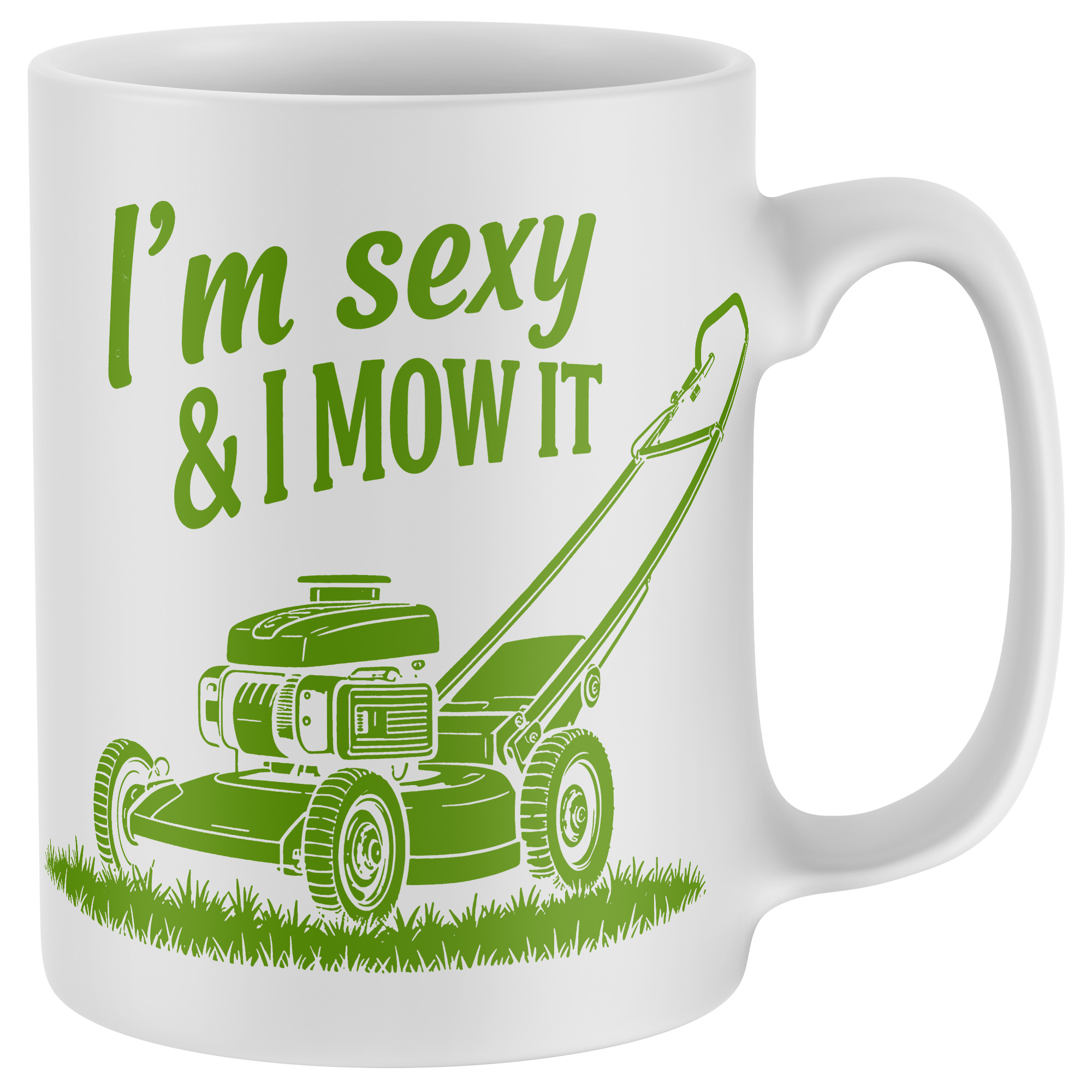 Funny Gardening Mug I’m Sexy & I Mow It Tea Coffee Cup for Dad Grandad Partner Funny Gardening Mug I’m Sexy & I Mow It Tea Coffee Cup for Dad Grandad Partner Father's Day Gifts Purple Print House