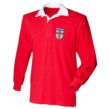 Embroidered England Badge Kids Rugby Jersey St Georges Cross Rugger Shirt English Pride Gifts Purple Print House